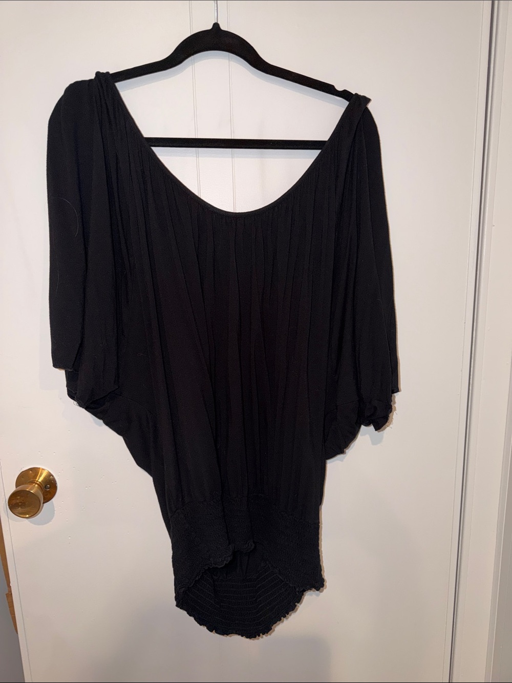 Black Dolman Sleeve Women's Tunic Top - Brand Cable & Gauge